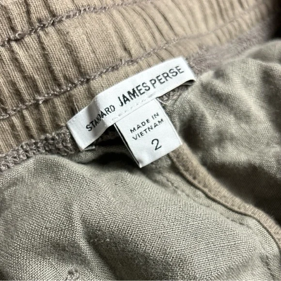 Standard James Perse Women's Matchstick 100% LINEN Straight Pants - Picture 4 of 6